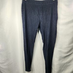 Dana Buchman Blue Side Zipper Cotton Blend Pants Size 10